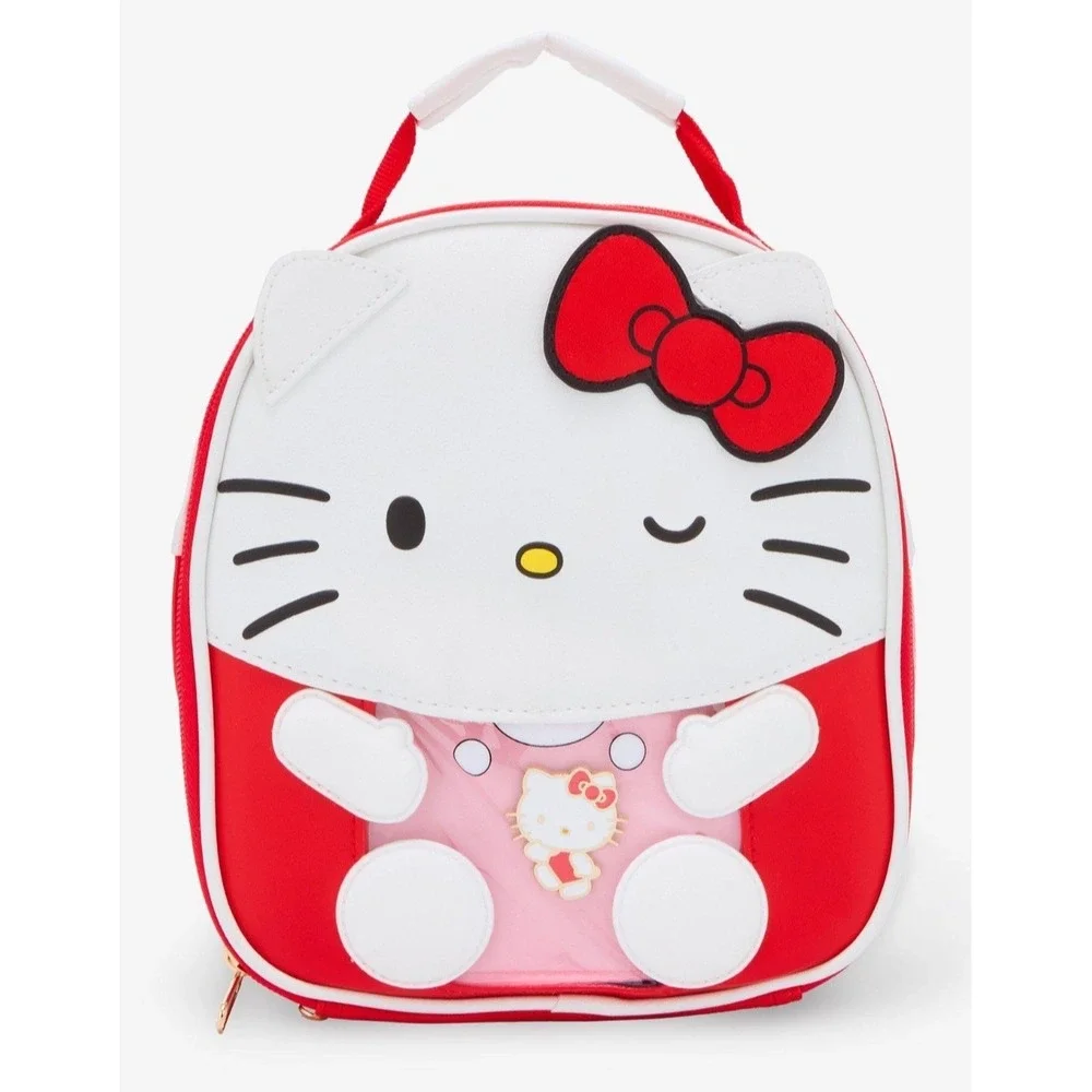 NWT Hello Kitty‎ Pin Collector Lunch Bag Plus Bonus Pin